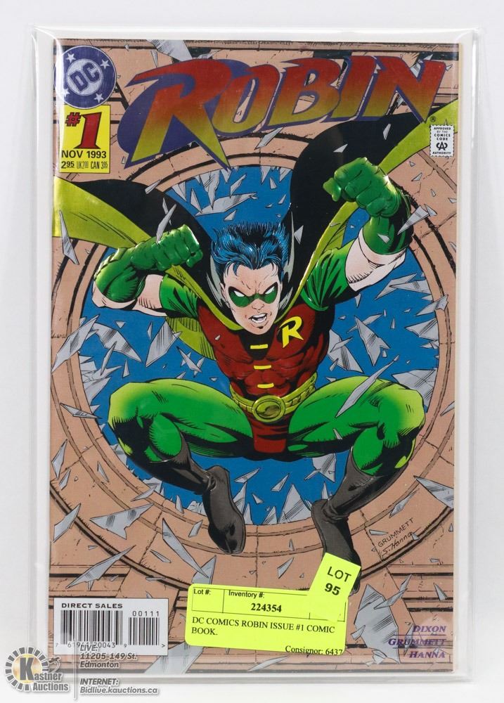 Robin Comic Issue 1 DC COMICS ROBIN ISSUE #1 COMIC BOOK.