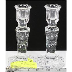 PINWHEEL CRYSTAL CANDLE HOLDERS