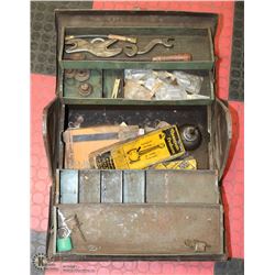 WWII PRATT AND WHITNEY AIR CRAFT TOOLBOX W/ TOOLS