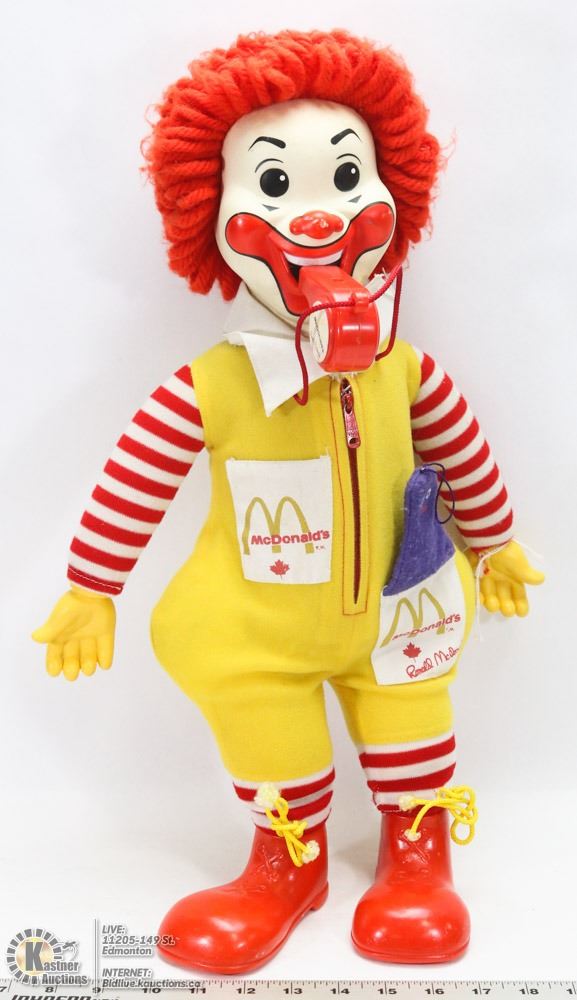 1970 ronald mcdonald doll