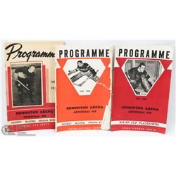 TRAY LOT OF ORIGINAL 1945-1947 EDMONTON HOCKEY