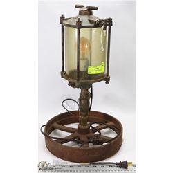 ANTIQUE BRASS CUSTOM MADE LAMP