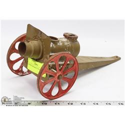ANTIQUE METAL BIG BANG TOY CANNON