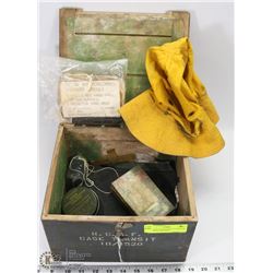 VINTAGE FIGHTER PILOT SURVIVAL KIT WITH CONTENTS
