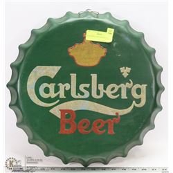 CARLSBERG BEER SIGN ROUND