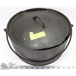 12L CAST IRON POT WITH LID