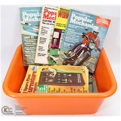 BOX OF VINTAGE ESTATE POPULAR MECHANICS