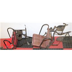 PAIR OF ANTIQUE BICYCLE BUDDY SEATS