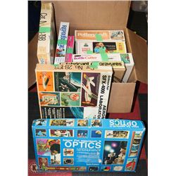 LARGE LOT OF VINTAGE GAMES AND KITS