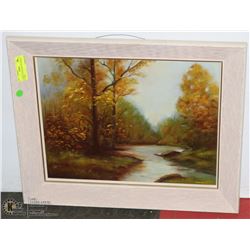 LANDSCAPE PAINTING IN ANTIQUE FRAME.