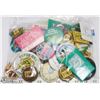 Image 1 : BAG OF 30+ VINTAGE BUTTONS AND PIN BACKS