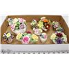 Image 1 : LOT OF 11 VINTAGE PORCELAIN FLORALS INCL ADDERLEY,