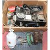 Image 1 : BOX OF ASSORTED TELEPHONES AND LAMPS