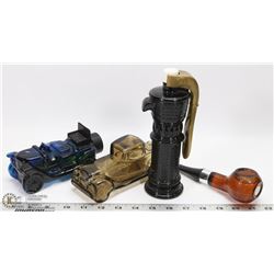 LOT OF 4 VINTAGE AVON COLOGNE BOTTLES SOME FULL