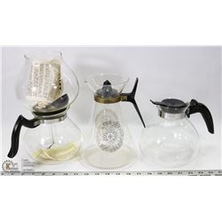 9) SILEX COFFEE MAKER WITH INSTRUCTIONS & 2 TEA