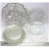 Image 1 : 12) DEPRESSION GLASS SERVING PLATTERS IN DIFFERENT
