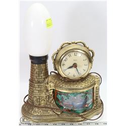 VINTAGE UNITED LIGHTHOUSE CLOCK WITH REVOLVING