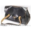 Image 1 : VINTAGE BROWN LEATHER HANDBAG -