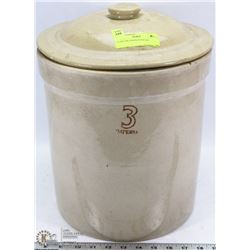 3 GALLON CROCK WITH LID
