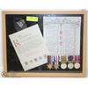 Image 1 : SHADOW BOX WWII WAR MEDALS