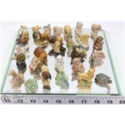 COLLECTION OF WADE TEA ORNAMENTS, DISPLAY NOT