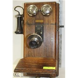 ANTIQUE NORTHERN ELECTRIC WALL PHONE