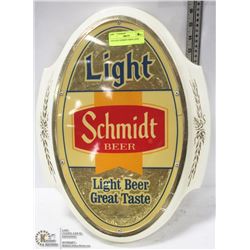 VINTAGE SCHMIDT BEER LIGHT