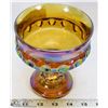 Image 1 : ANTIQUE CARNIVAL GLASS CANDY DISH