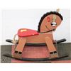 Image 1 : VINTAGE SOLID WOOD ROCKING HORSE