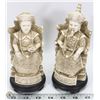 Image 1 : A PAIR OF CHINESE FIGURINES 6” TALL