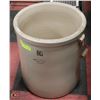 Image 1 : LARGE ANTIQUE 10 GAL. MEDALTA PICKLING CROCK.