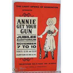 VINTAGE EDMONTON THEATER POSTER