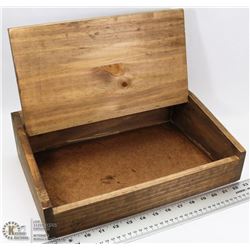 ANTIQUE WOOD TABLE TOP WRITING DESK 15 X 11 X 4