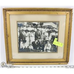 1900S PHOTOGRAPHIC PICNIC SCENE FRAMED