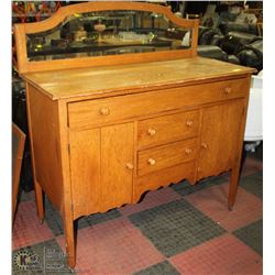 VINTAGE SIDEBOARD WITH MIRROR