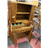 Image 2 : ANTIQUE WOOD CABINET