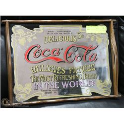 COCA COLA SERVING TRAY MIRROR