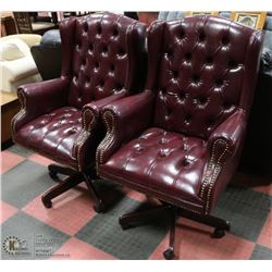 DELUXE NAILHEAD OFFICE CHAIR X2
