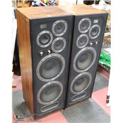 PAIR OF WHARFDALE VINTAGE TOWER SPEAKERS