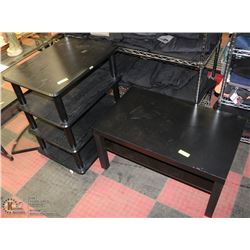 COFFEE TABLE SOLD WITH ENTERTAINMENT STAND