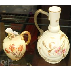 SET OF 2 ROYAL WORCESTER ENGLAND #'D CHINA