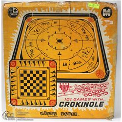 VINTAGE 101 GAMES WITH CROKINOLE BOARD
