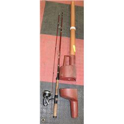 VINTAGE ROD AND REEL WITH CASE