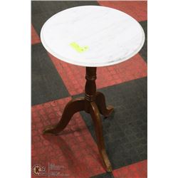 MARBLE TOP PLANT TABLE