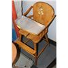 Image 1 : VINTAGE WOOD HIGH CHAIR