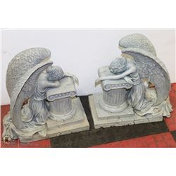 SET OF 2 ANGEL GARDEN ORNAMENTS