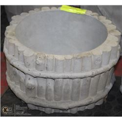 CONCRETE TWIG PLANTER 11" WIDE