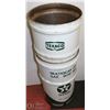 Image 1 : LOT OF 2 TEXACO LARGE WHITE & GREEN BARRELS