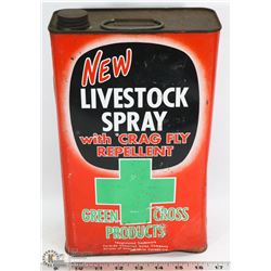 1950S COLLECTORS LIVESTOCK SPRAY CAN.