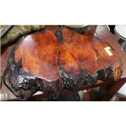 VARNISHED TABLE TOP SLAB OF WOOD 2FT X 7FT